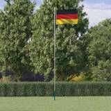 vidaXL Tysklands flagga flaggstång 6,23