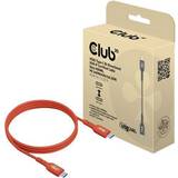 Röda - USB C-USB C - USB-kabel Kablar Club 3D USB 2.0