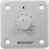 Omnitronic PA Volume Controller 10W stereo sil, PA volymreglage 10W stereo silver