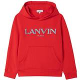 Lanvin Barnkläder Lanvin Girl's Sparkle Embroidered Hoodie Red