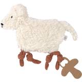 Tyg Babynests & Filtar Lässig Schmusetuch mit Schnullerhalter Tiny Farmer Sheep