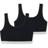 Schiesser Flicka 2-pack Bustiers underkläder, svart