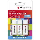 AGFAPHOTO USB-minnen AGFAPHOTO USB 3.0 32GB 3er-Pack Color Mix