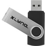 Xlyne USB-minnen Xlyne SWG 128 GB USB-minne (USB2.0, Plug&Play, Swing) svart, 177534-2
