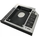 Bärbar dvd 3GO Adapter bärbar dator 3 HDDCADDY127 DVD-plats HD/SSD 2,5 tum/6,35 SATA-kontakt, inkl. skruvmejsel/monteringsskruvar