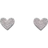 Fiorelli Örhängen Fiorelli Heart Silver Cubic Zirconia Pave Earrings E5646C