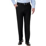 Haggar Mens Premium Comfort Classic Fit Flat Front Dress Pant