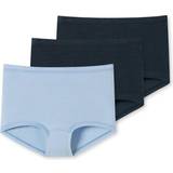 Schiesser 3-pack shorts underkläder för flickor, mörkblå mint Uni, 140, Mörkblå mint uni