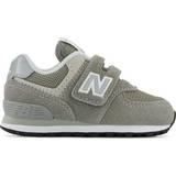 34½ Sneakers New Balance Kid's 574 Core Hook & Loop - Grey with White
