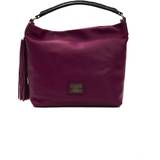 Pompei Donatella Burgundy Leather Shoulder Women's Bag