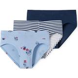 Kalsonger Barnkläder Schiesser 3-pack trosor kalsonger, underkläder, blå, mönstrad, 140, Blå mönstrad