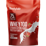 Bodylab Vassleproteiner Proteinpulver Bodylab Whey 100 Strawberry Milkshake 1kg 1 st