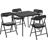 Beige Möbelset Barnrum Flash Furniture Kid's Folding Table & Chair Set