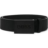 HUGO BOSS Icon S1 Plaque Buckle Belt - Black