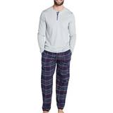 3XL - Herr Pyjamasar Jockey Pants Flannel Navy Checked