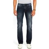 Buffalo David Bitton Men's Relaxed Straight Driven Jeans, Crinkled and Sanded Indigo, 27
