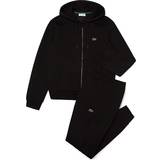 Fleece Jumpsuits & Overaller Lacoste Men's Hooded Tracksuit - Black