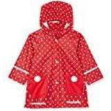 9-12M Regnjackor Barnkläder Playshoes Flicka regnkappa prickar, – röd