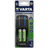 Batteriladdare aa aaa Varta "Batteriladdare Pocket 2 Batterier AA/AAA"