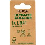 Deltaco Ultimate Alkaline, 1.5V, LR41 button cell, 1-pk