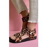 Copenhagen Shoes Carrie Sandaler, Brown Leopard