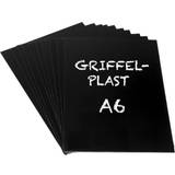 Transparentfilm Staples Griffelplast A6 svart 10/FP