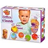 Eichhorn Speldosor Eichhorn Ljudkulor – 6 färgglada träkulor med ljud som gör olika ljud, för barn och spädbarn från 12 månader, träleksaker
