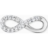 Engelsrufer Infinity örhängen för kvinnor 925 sterling silver dubbade med vit zirkonia mm