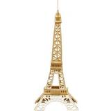 Pebaro 881 Träbyggsats Eiffeltornet, 3D-pussel, Paris, modellbyggsats, hantverk med trä, träpussel, pysselset, förstansad träplatta, bryta ut, sätta ihop, färdigt, presentidé