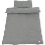 Pinolino Gråa Textilier Pinolino Muslin duvet cover set for cot beds, grey, 2 100x135cm