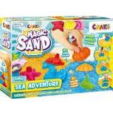 Craze Utomhusleksaker Craze Magic Sand Sea Adventures 600 g kinetisk sand set färgglad magisk sand med formar och resväska pysselset barn magisk sand kreativt set för barn 28605