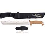 Camillus Machete Camillus Carnivore X 18 Handle Multi-Chisel Full Tang Blade Full Length Saw with Removable Trimming Knife Machete