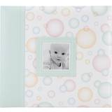 MBI Scrapbooking MBI Baby postbundet album i plast med fönster 30 cm x 30 cm 12 tum bubblor, grön