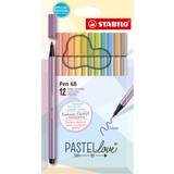 Stabilo Penselpennor Stabilo Premium fiberpenna – Pen 68 – pastell kärlek set – paket med 12 – blandade färger
