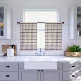 Kanallängder Gardinkappor Clean Window Twill Stripe Anti-Dust Kitchen