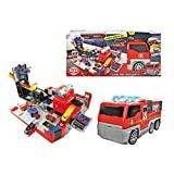 Dickie Toys 203719005 Folding Fire Truck Playset, röd
