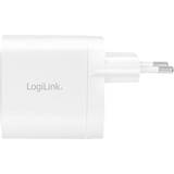 Mobilladdare Batterier & Laddbart LogiLink PA0282 40W GaN USB Charger Vit