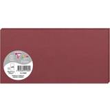 Clairefontaine Scrapbooking Clairefontaine 1580C förpackning med 25 kort pollen i format DL, 210 g 106 x 213 mm, bordeaux