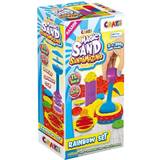 Craze Utomhusleksaker Craze Magic Sand Sandamazing Rainbow Set 400 g kinesiskt sandset pysselset för barn med magisk sand och 11 sandverktyg och former färgglad magisk sand 3 x 200 g 32404