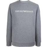 Emporio Armani Fleece Överdelar Emporio Armani Logo Fleece Jumper - Gray