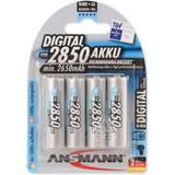 Ansmann Batterier - Laddningsbara standardbatterier Batterier & Laddbart Ansmann NiMH Mignon AA 2850mAh 4-pack