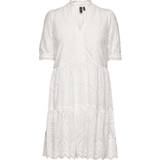 Korta klänningar - M - Vita Y.A.S Holi Short Dress - Star White