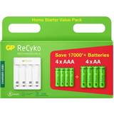 Laddare - Laddningsbara standardbatterier Batterier & Laddbart GP Batteries ReCyko E411 + 4xAA 2100mAh + 4xAAA 800mAh 8-pack