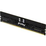 128 GB - DDR5 - Svarta RAM minnen Kingston Fury Renegade Pro Black DDR5 4800MHz 4x32GB ECC (KF548R36RBK4-128)