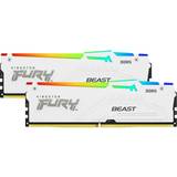 RAM minnen Kingston Fury Beast RGB White DDR5 6000MHz 2x32GB (KF560C40BWAK2-64)
