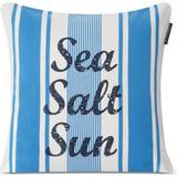 Lexington Striped Sea Salt Sun Kuddöverdrag Vit, Blå (50x50cm)
