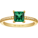 Ringar Sif Jakobs Ellera Ring - Gold/Green/Transparent