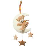 Speldosor Fehn BABY Music Box Rainbow Teddy on the Moon contrast hanging toy with melody 1 pc