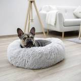 Kerbl grey Cosy Dog Bed Fluffy Lounge