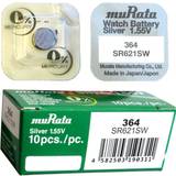 Klockbatterier Batterier & Laddbart Murata Silveroxid SR621SW 364 1 stk